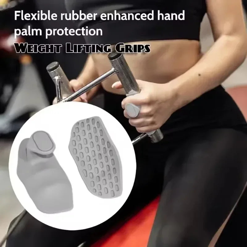 Weight Lifting Grips Gym Hand Grips Lightweight Sturdy Fingerless For Bodybuilding Crossfit Training Fitness Non-Slip Design