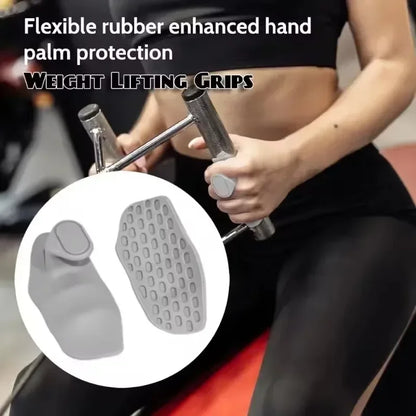 Weight Lifting Grips Gym Hand Grips Lightweight Sturdy Fingerless For Bodybuilding Crossfit Training Fitness Non-Slip Design